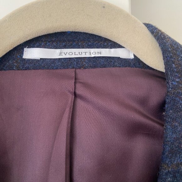 Bottoli Baumler Checked Sport Coat with Elbow Patches - Picture 3 of 9